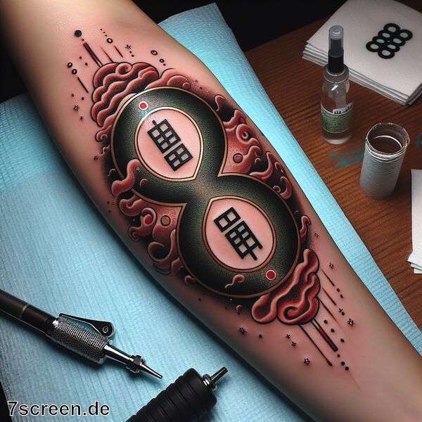 888 Bedeutung Tattoo » Unendlichkeit und Reichtum erklärt