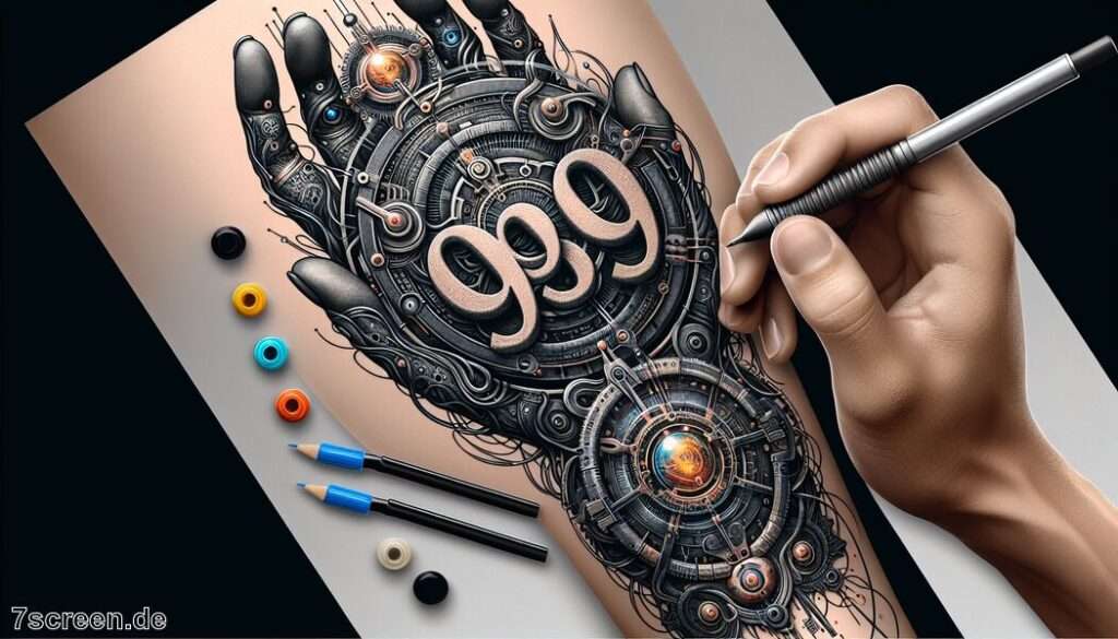 Tattoo 999 Bedeutung » Abschluss und Neuanfang verstehen